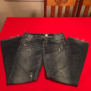 Women’s silver jeans